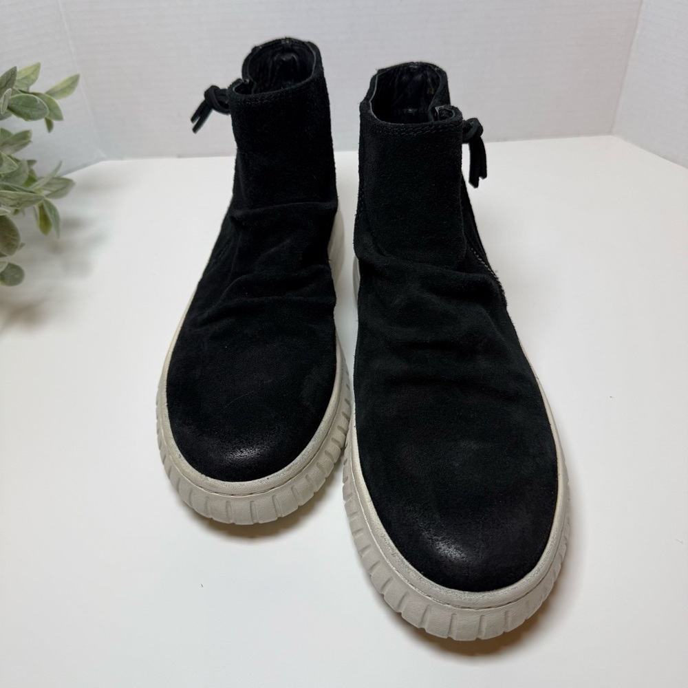 Sofft Portland, Black Suede Shoes/Booties Luxe Leather Fall Essentials Size 9.5M - Picture 4 of 16
